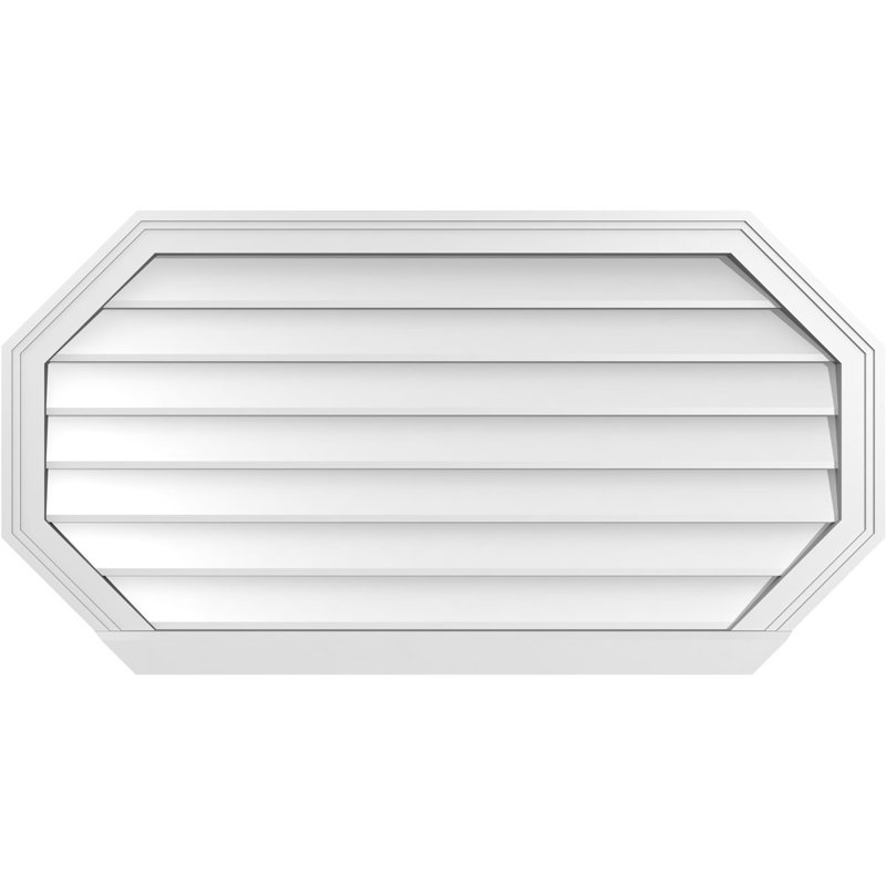 Évent horizontal gondole allongé en surface octogonal Signature, H 22 po x l 42 po x P 2 po