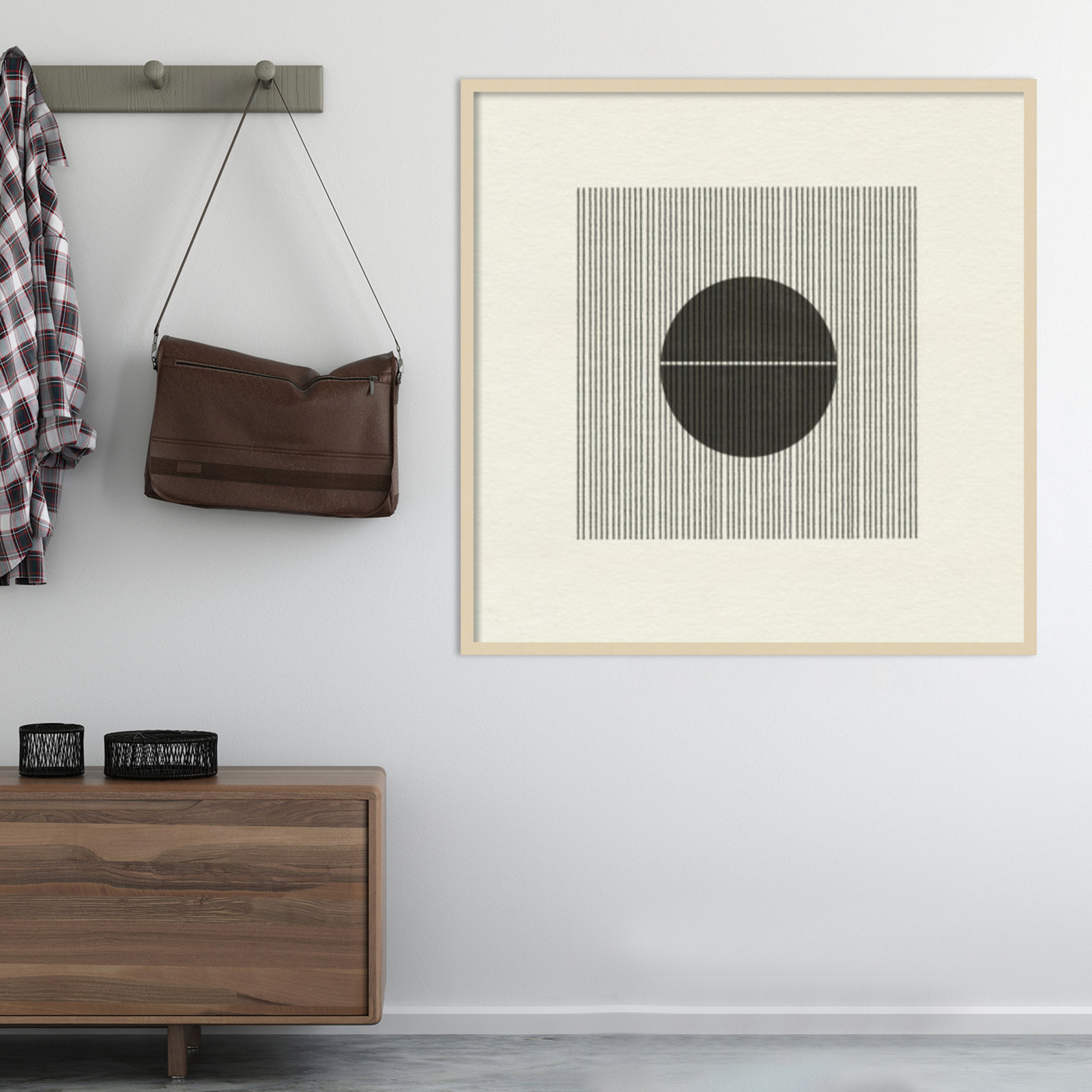 Paper Object No 5 by The Miuus Studio, 41" H x 41" W x 1" D, Brown