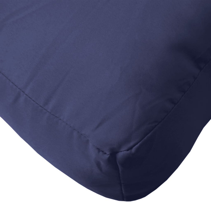 vidaXL Pallet Cushion Navy Blue Polyester 27.6 x 27.6 x 4.7 in, 27.6" H x 27.6" W x 4.7" D, Navy Blue