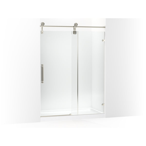 KOHLER Artifacts 80.875 in. H x 59.25 in. W Sliding Shower Door with 3/8 in. Thick Glass in Polished Chrome