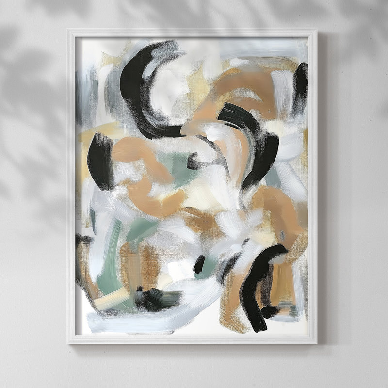 "ABSTRACT Series DCCXCII" par J Paul, Blanc / Blanc, H 29 po x l 23 po