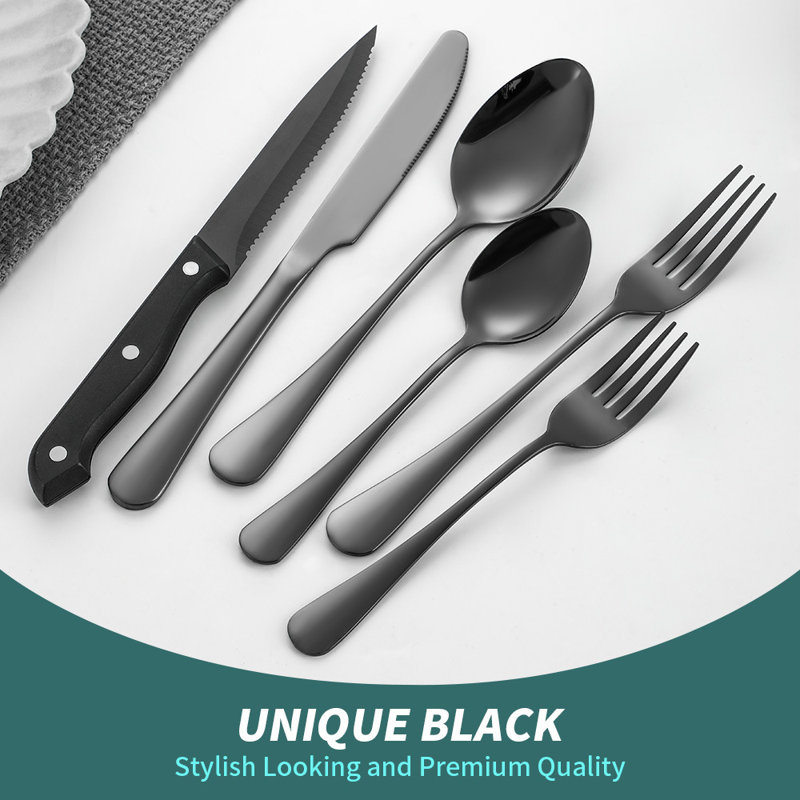 Latitude Run® Selima Stainless Steel Flatware Set - Service for 12