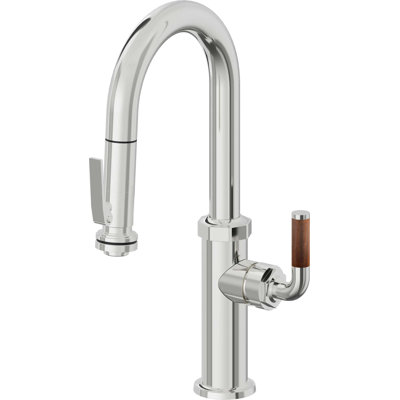 Pull-Down Prep/Bar Faucet With Squeeze Sprayer