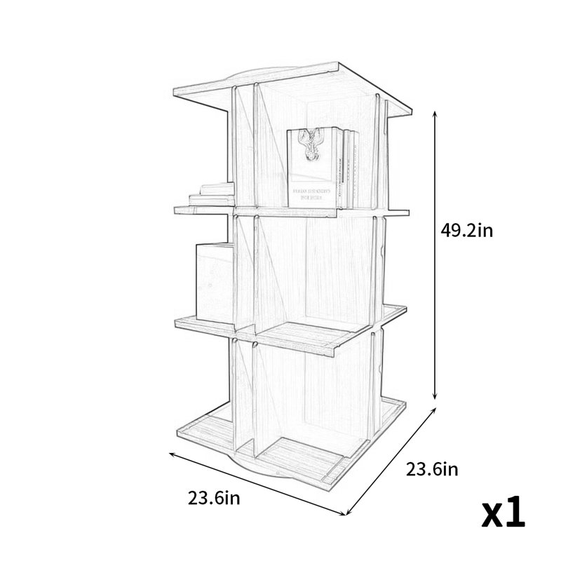 Armoire d'appoint rotative Modern Creative