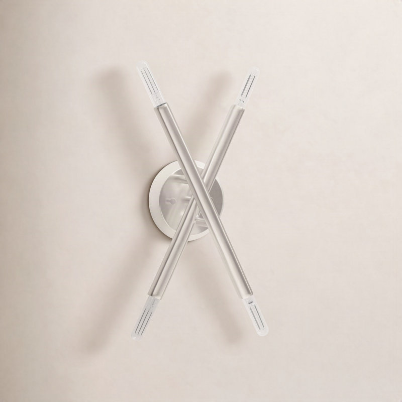 Poco Armed Sconce, Brushed Nickel