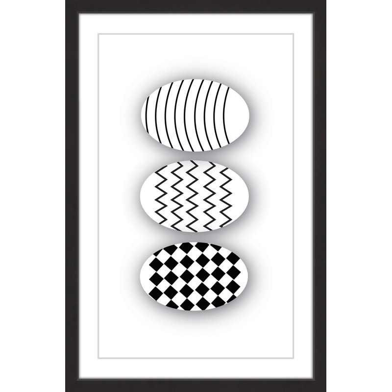 «Patterned Eggs» par Katarina Snygg, reproduction encadrée, H 36 po x l 24 po x P 1,5 po