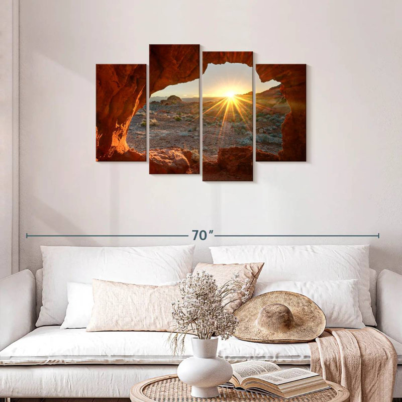 Alvord Red Rock Canyon Sunrise, H 27 po x l 43 po