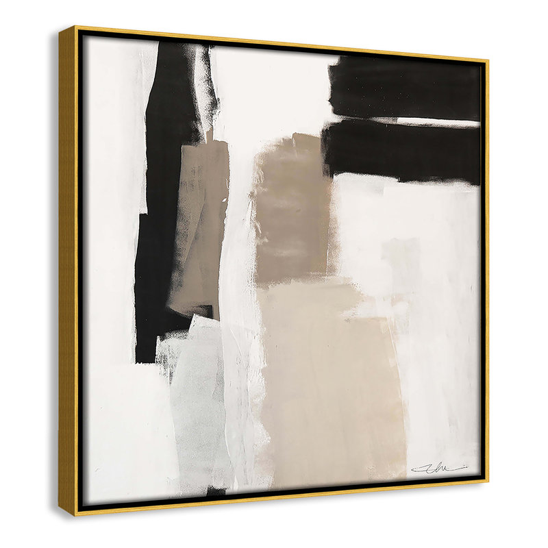 Earth Scapes II-A Print by Casa Fine Arts, Gold Floater Framed, 13.5" H x 13.5" W x 2" D