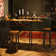 Verret Liquor Bar Pub Table Adjustable Shelves & Cup Holder Wine Rack in Set