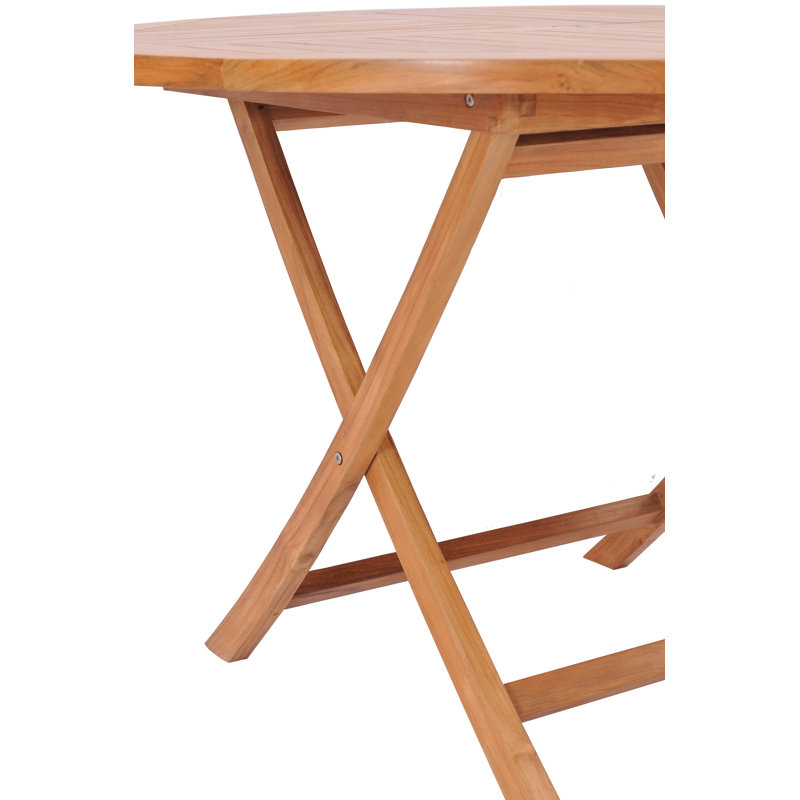 Java Outdoor Patio Folding Teak Wood Bistro Table