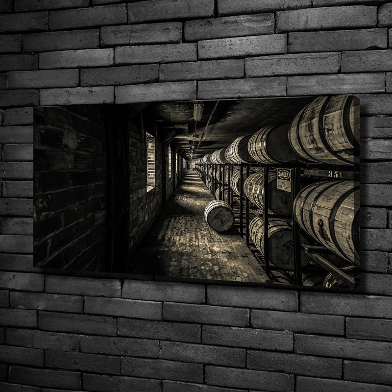 Bourbon Barrels - Wrapped Canvas Print