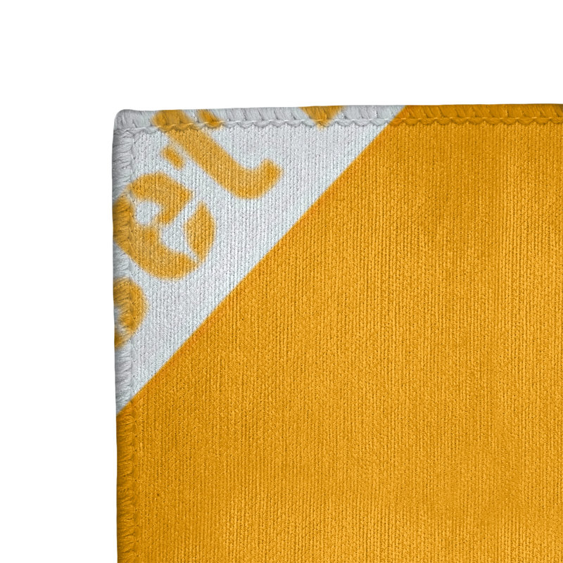 Tapis de zone orange à tissage plat poils longs, Rectangle 4 pi x 6 pi