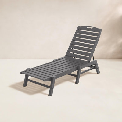 POLYWOOD® Nautical 24" Patio Chaise Lounge