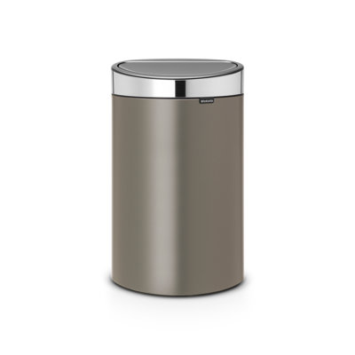 Brabantia Touch Top Trash Can New, 10.6 Gallon (40 liter)