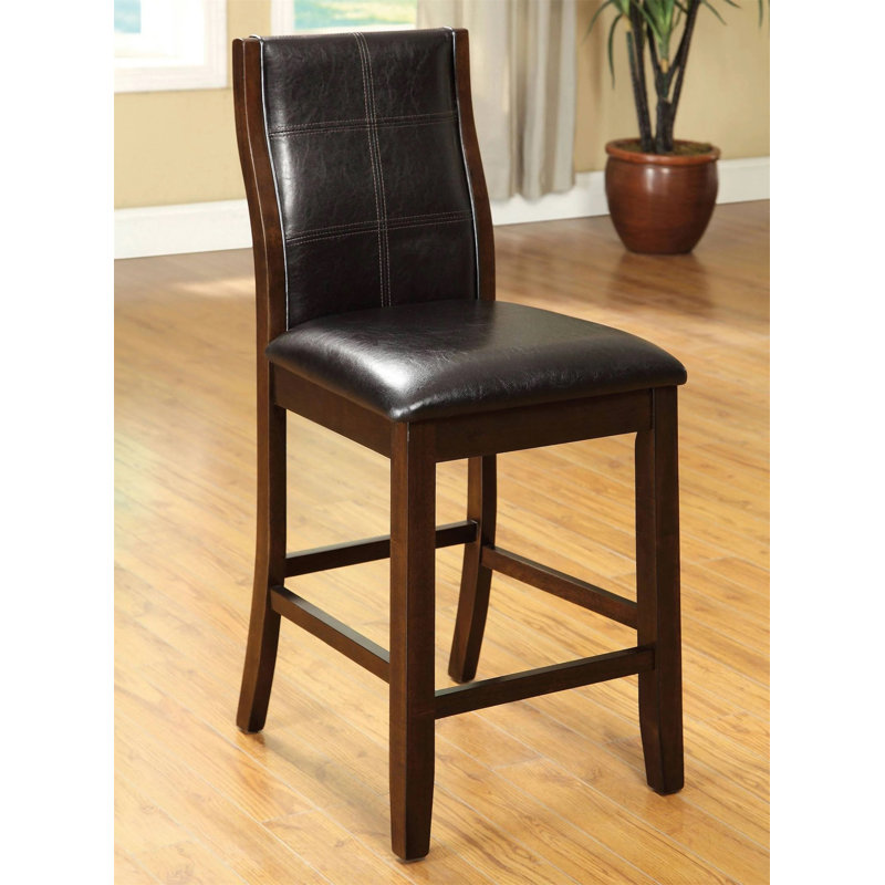 Unique Transitional Dining Chairs Set With Curved Back And Padded Seats
