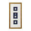 Intaglios On Navy IV Print