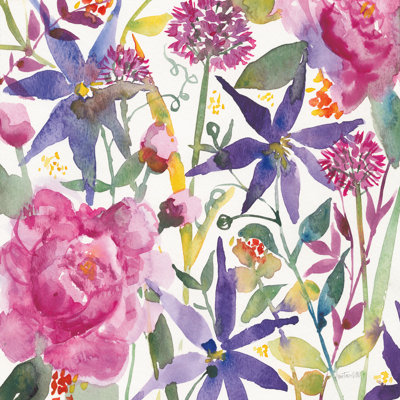 " June Flowers " by Anne Tavoletti Painting Print
