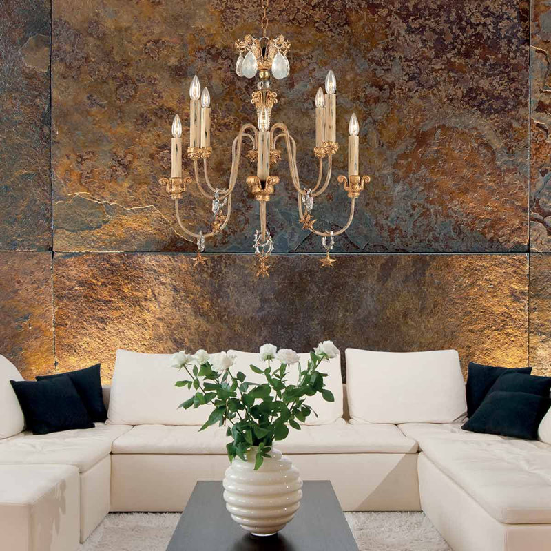 Chavers 8 - Light Candle Style Chandelier