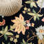 Annemiek Chelsea Floral Area Rug In Black / Red / Green-1076294