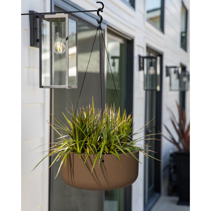 Mason Series Hanging Kona Bowl Planter, 1, Espresso