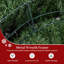 Grande couronne de Noël artificielle 60 po avec 200 lumières DEL blanches et 680 branches