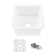 Cubic 18'' L Undermount Single Bowl Fireclay Kitchen Sink