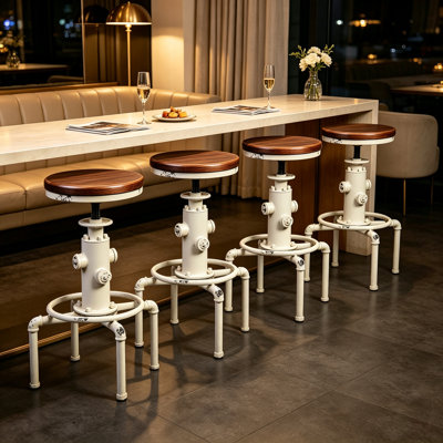 Dicle Swivel Adjustable Height Counter Stool