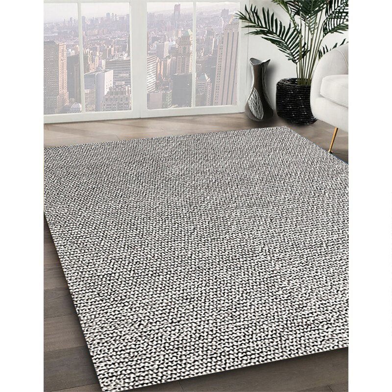 Tapis 100% moderne de style Mid-Century 279 lavable à la machine, Rond 7 pi