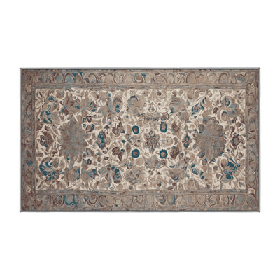 Machine Washable Gray Area Rug GSIX03709