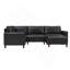 Canapé modulaire de luxe moderne avec repose-pieds, confortable et modulaire pour des espaces de vie polyvalents-460902304