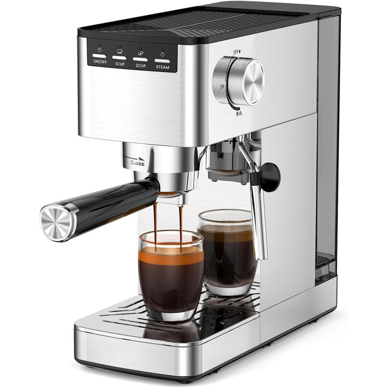 Cafetière résidentielle à 2 tasses (acier inoxydable)