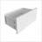 Extended Desktop 10 Drawers Chest Of Drawer Without Handle White Color Vanity