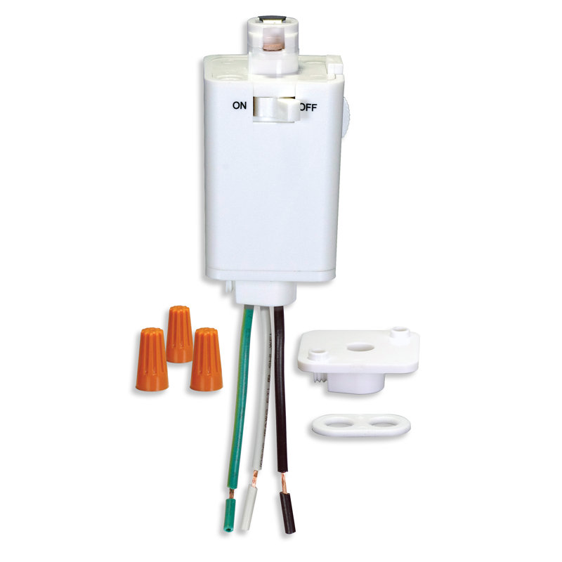 Pendant Track Adapter, White