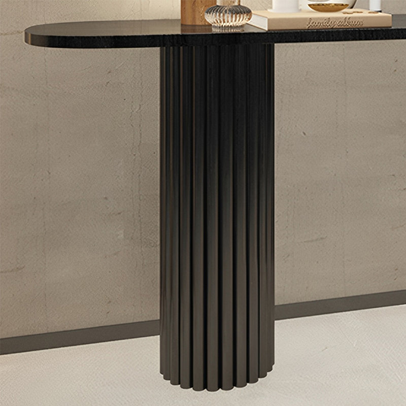 Console Retro Minimalist Elegant, Noir, noir, noir, noir, H 31,5 po x l 55,12 po x P 13,78 po