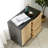 Modern Black Solid Wood Sideboard