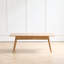 Table basse en bois massif avec tablette de rangement - largeur 100 cm, bureau pour travailler ou travailler à domicile | Idée de cadeau-1049978807