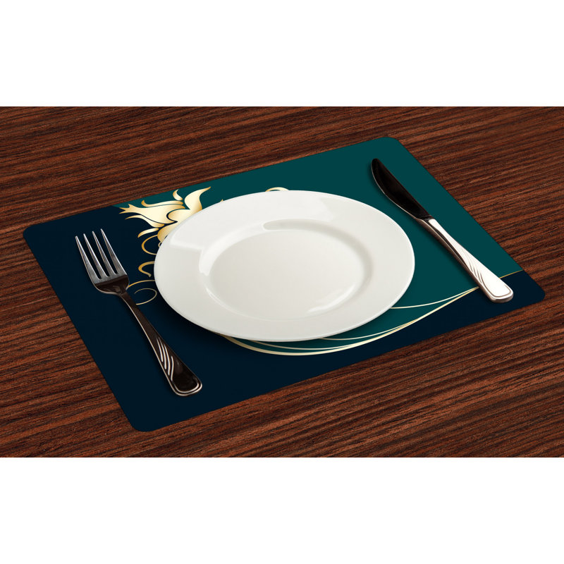 Omar Swirled Flower Petals Placemat