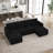 Rafael 4-Seater Modular Sofa Couch Upholstered Storage Sectional Sofa-340759057