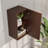 Hokku Designs Ceceila 14 In. W X 13 In. D Wenge Wall-Mounted Linen Cabinet
