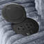 Canapé-lit 60 po en velours côtelé avec ports USB et porte-gobelets-135210758