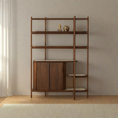 European style floor mounted multi-storey bookcase