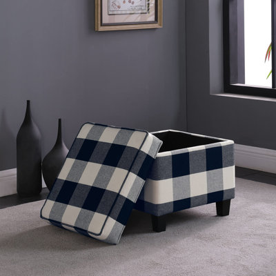 Repose-pieds carré avec rangement 17,5 "Asha