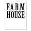 «Farm House», reproduction d'art textuel sur toile-24442367-24442369