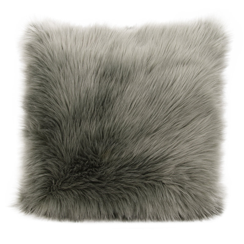Throw Pillow, Silver Gray