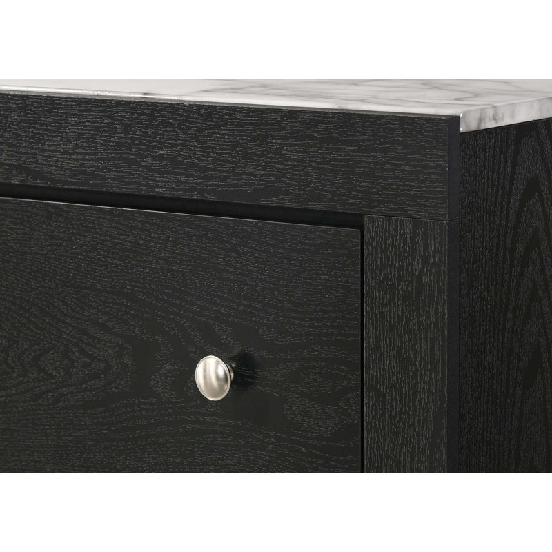 Table de chevet contemporaine 1 pièce 2 tiroirs