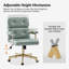 Chaise de bureau pivotante et inclinable en similicuir Debby-217639256