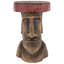 Easter Island Moai Sculptural Side Table