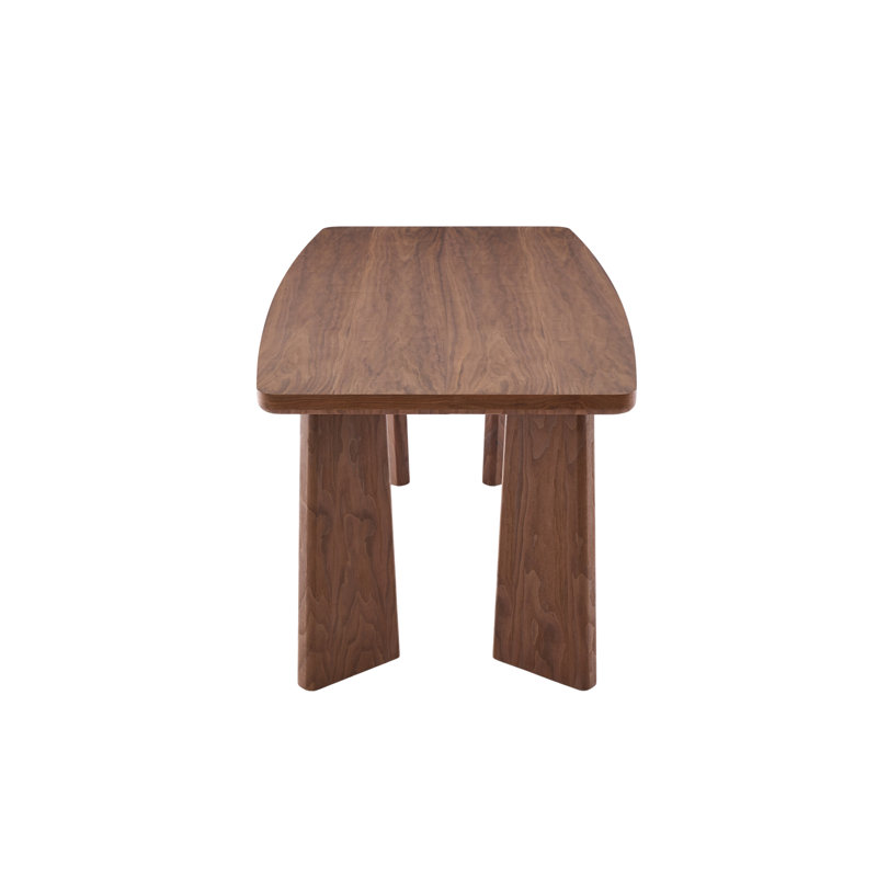 Modern Dining Table Set, Rectangular Dining Table And Upholstered Barrel Back Dining Chair With Solid Wood Frame For Dining Room/Kitchen