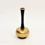 Vase décoratif élégant en aluminium doré et noir minimaliste - Parfait pour les intérieurs modernes et industriels