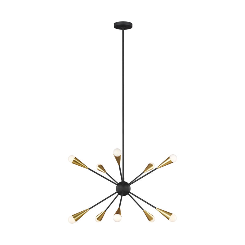 Addley 12-Light Chandelier, Nuit noire, 10 Lights